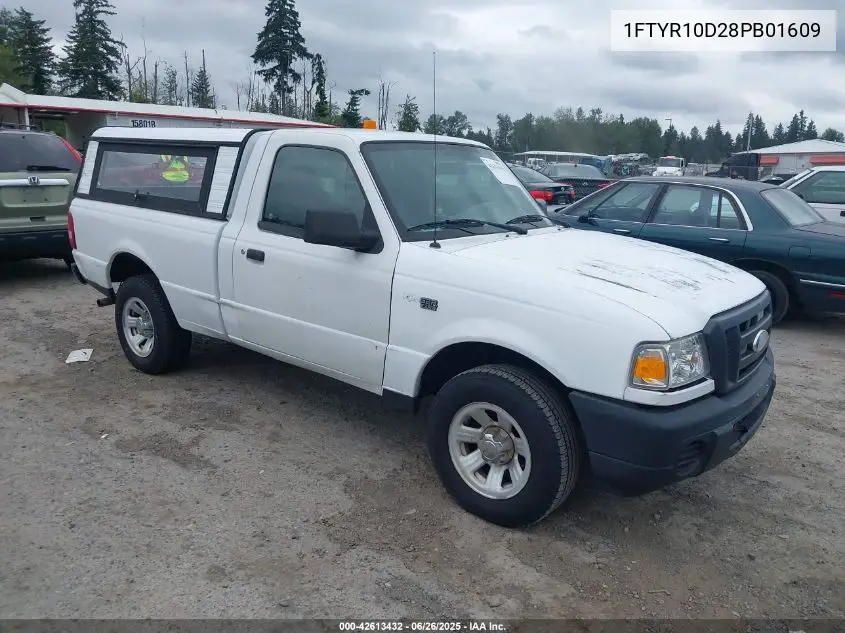 2008 Ford Ranger Xl/Xlt VIN: 1FTYR10D28PB01609 Lot: 42613432