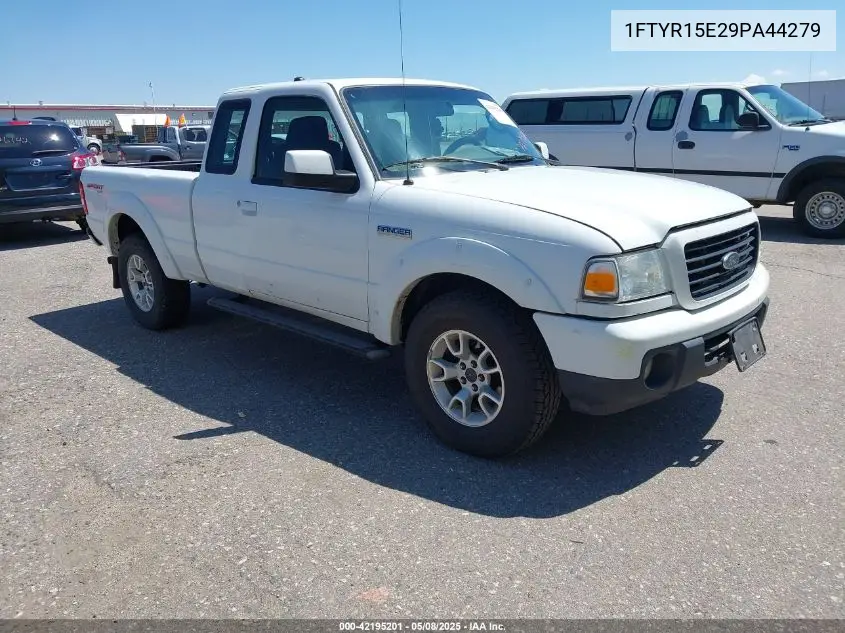 2009 Ford Ranger Fx4 Off-Road/Sport/Xl/Xlt VIN: 1FTYR15E29PA44279 Lot: 42195201