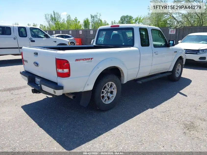 2009 Ford Ranger Fx4 Off-Road/Sport/Xl/Xlt VIN: 1FTYR15E29PA44279 Lot: 42195201
