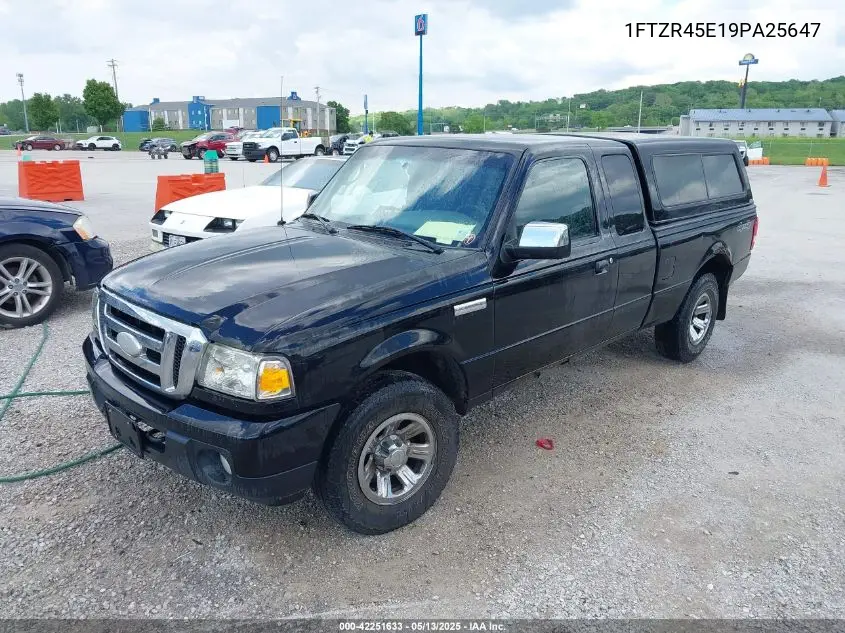 2009 Ford Ranger Xlt VIN: 1FTZR45E19PA25647 Lot: 42251633