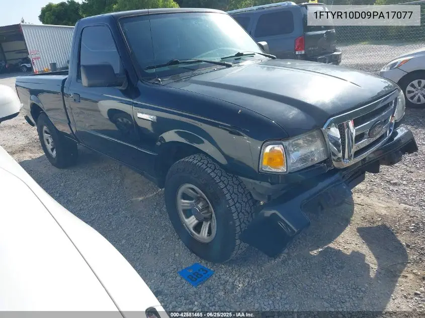 2009 Ford Ranger Sport/Xl/Xlt VIN: 1FTYR10D09PA17077 Lot: 42581465