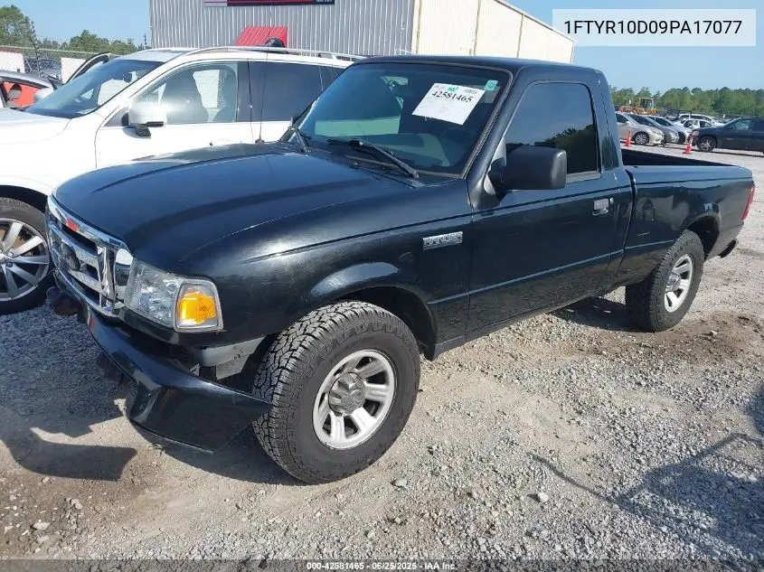 2009 Ford Ranger Sport/Xl/Xlt VIN: 1FTYR10D09PA17077 Lot: 42581465