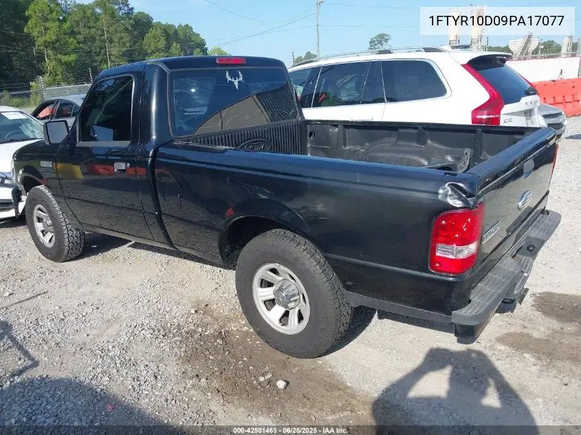 2009 Ford Ranger Sport/Xl/Xlt VIN: 1FTYR10D09PA17077 Lot: 42581465