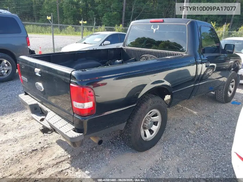 2009 Ford Ranger Sport/Xl/Xlt VIN: 1FTYR10D09PA17077 Lot: 42581465