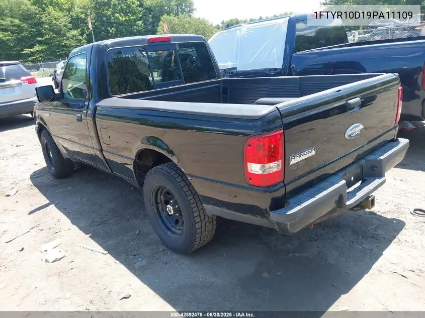 2009 Ford Ranger Sport/Xl/Xlt VIN: 1FTYR10D19PA11109 Lot: 42592478