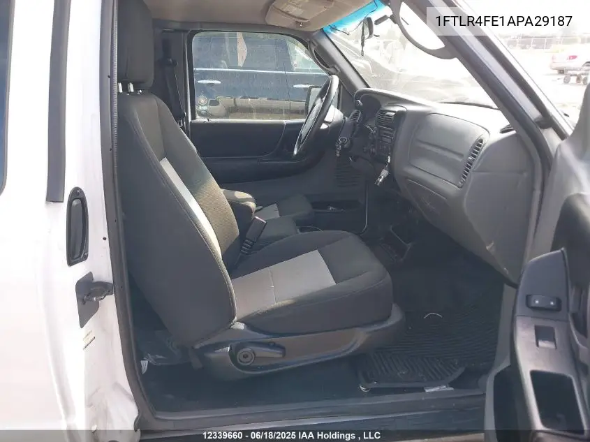 2010 Ford Ranger Sport/Xlt VIN: 1FTLR4FE1APA29187 Lot: 12339660