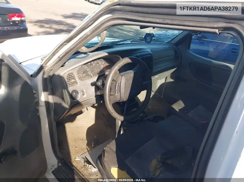 2010 Ford Ranger Xl/Xlt VIN: 1FTKR1AD6APA38279 Lot: 42225092