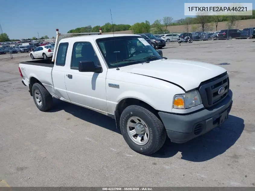2010 Ford Ranger Xl VIN: 1FTKR1FE2APA46221 Lot: 42227656