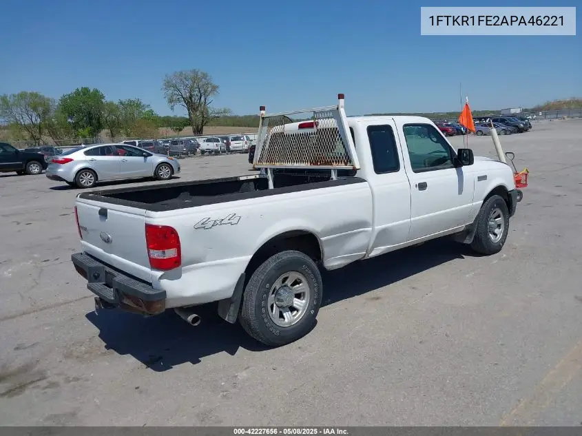 2010 Ford Ranger Xl VIN: 1FTKR1FE2APA46221 Lot: 42227656