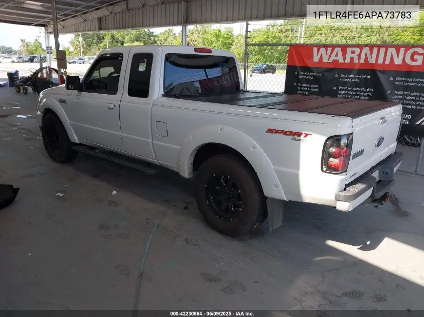 2010 Ford Ranger Sport/Xlt VIN: 1FTLR4FE6APA73783 Lot: 42230864