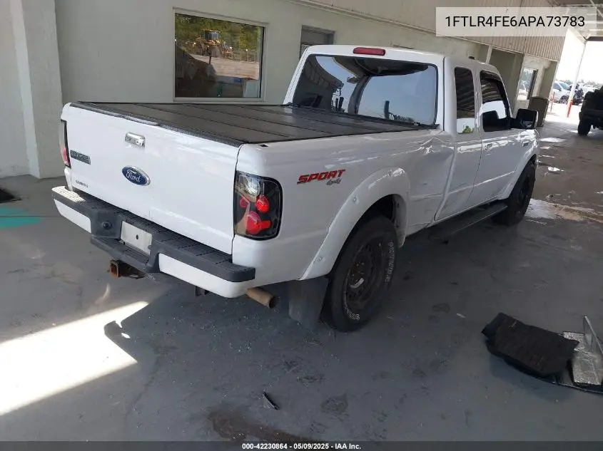 2010 Ford Ranger Sport/Xlt VIN: 1FTLR4FE6APA73783 Lot: 42230864