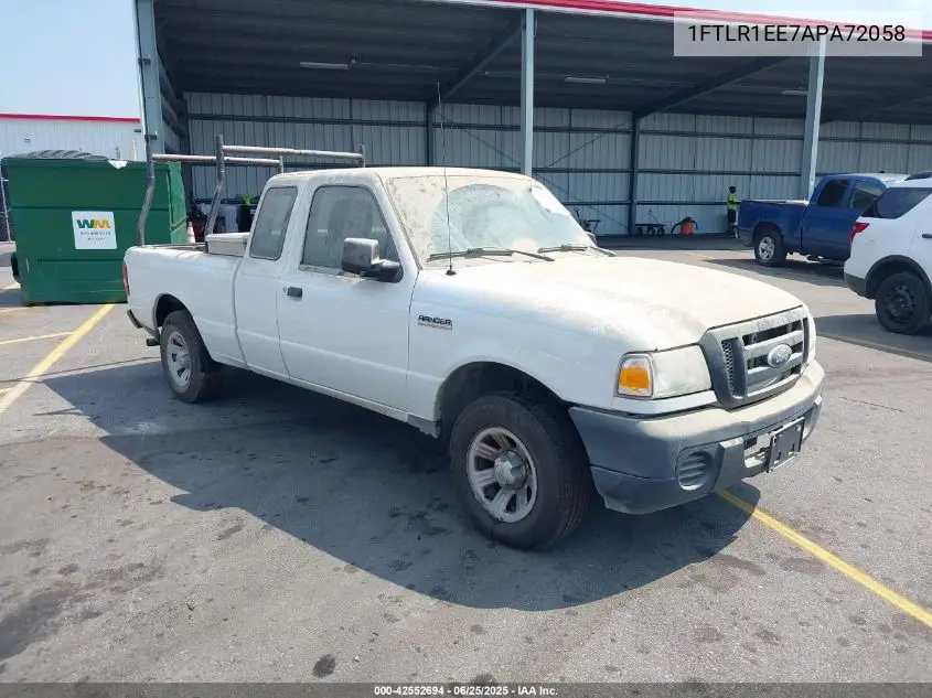 2010 Ford Ranger Xl/Xlt VIN: 1FTLR1EE7APA72058 Lot: 42552694