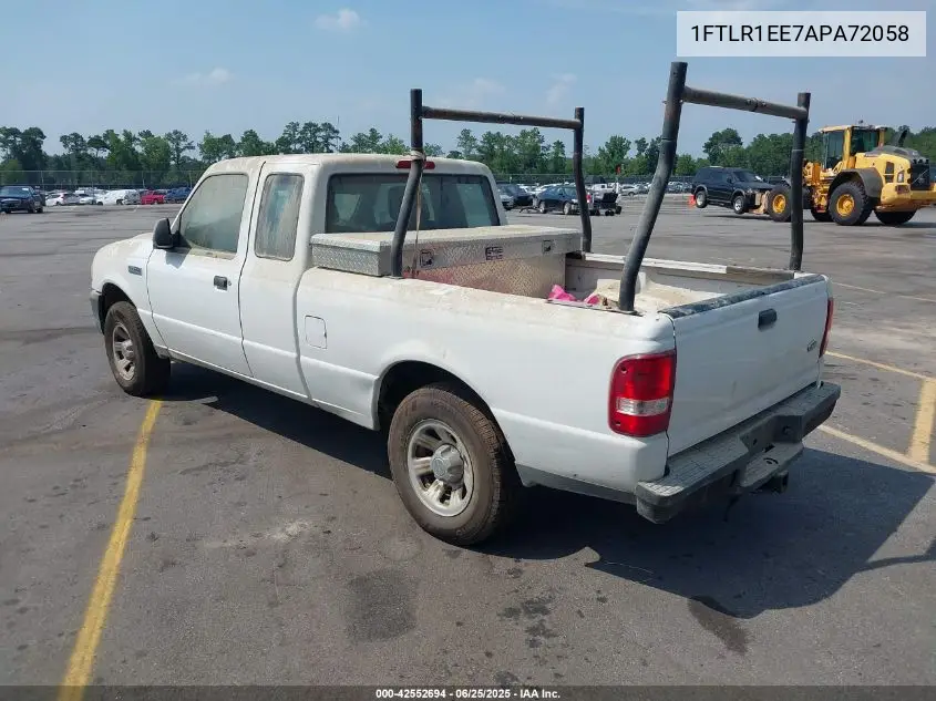 2010 Ford Ranger Xl/Xlt VIN: 1FTLR1EE7APA72058 Lot: 42552694