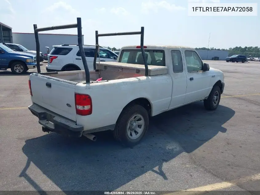2010 Ford Ranger Xl/Xlt VIN: 1FTLR1EE7APA72058 Lot: 42552694