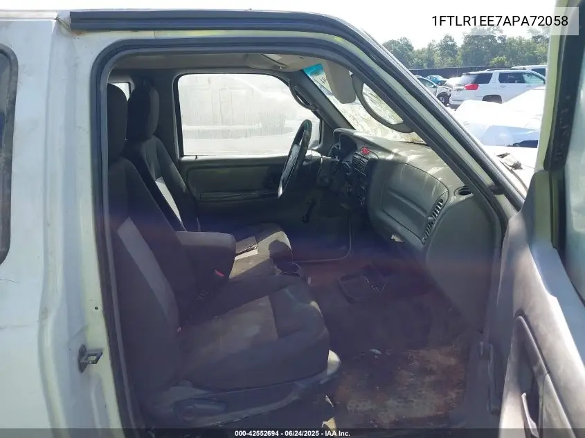2010 Ford Ranger Xl/Xlt VIN: 1FTLR1EE7APA72058 Lot: 42552694