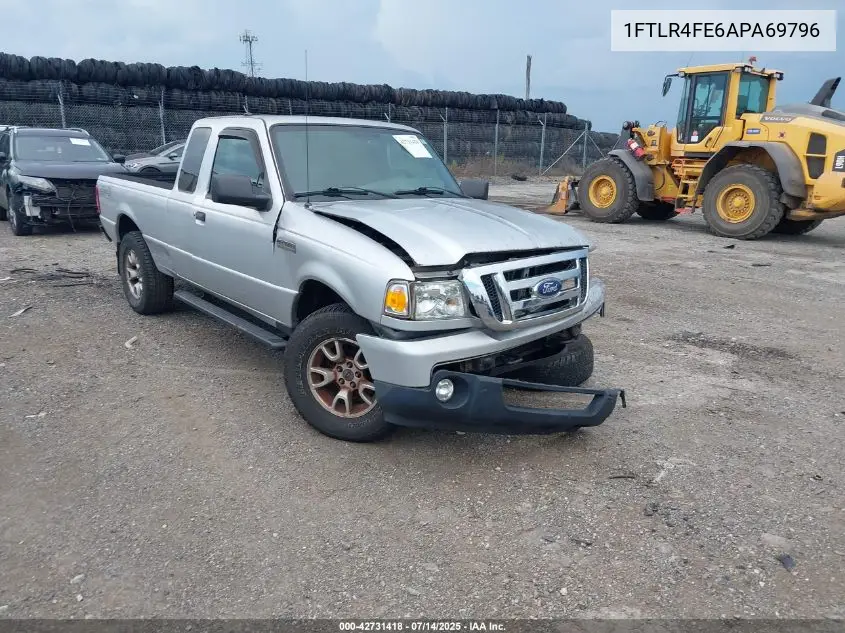 2010 Ford Ranger Sport/Xlt VIN: 1FTLR4FE6APA69796 Lot: 42731418