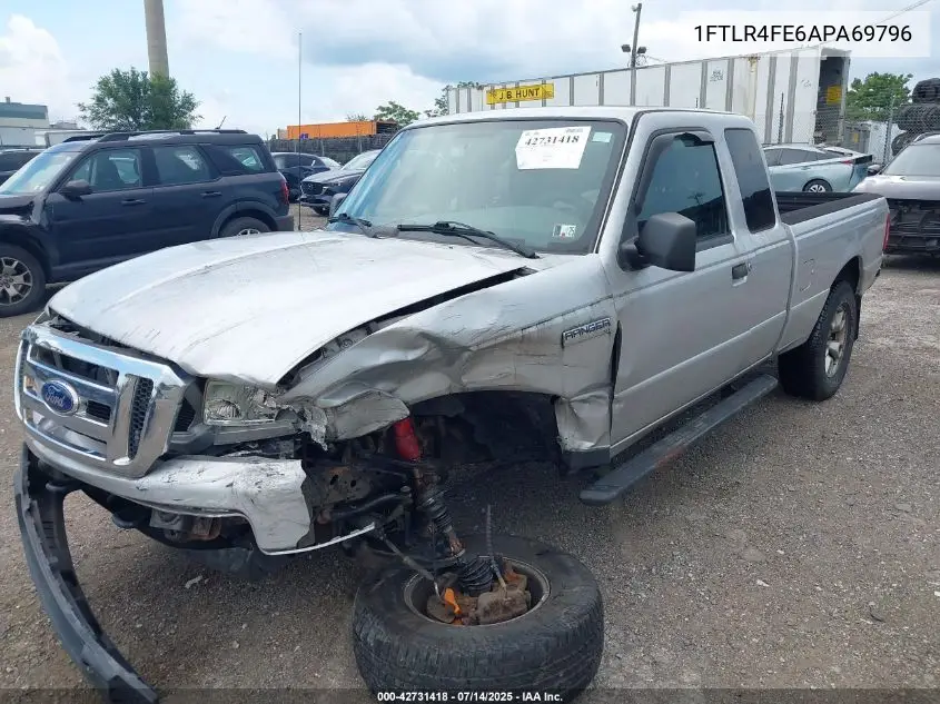 2010 Ford Ranger Sport/Xlt VIN: 1FTLR4FE6APA69796 Lot: 42731418