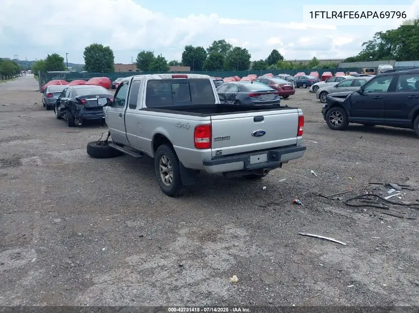 2010 Ford Ranger Sport/Xlt VIN: 1FTLR4FE6APA69796 Lot: 42731418