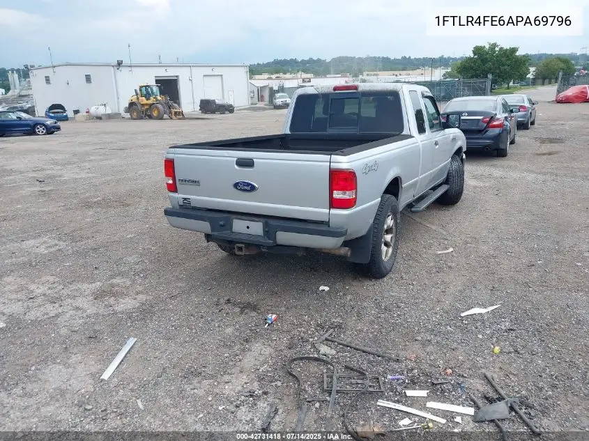 2010 Ford Ranger Sport/Xlt VIN: 1FTLR4FE6APA69796 Lot: 42731418