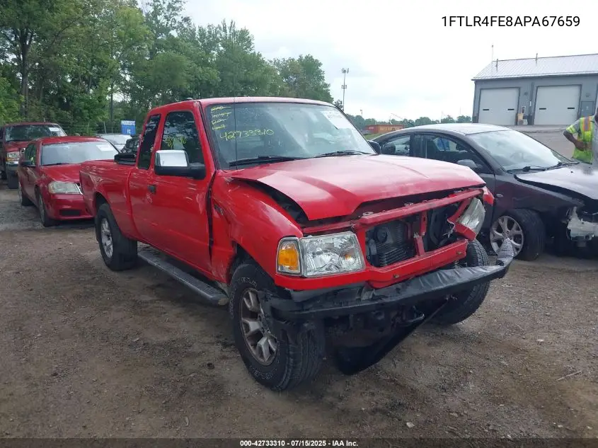 2010 Ford Ranger Sport/Xlt VIN: 1FTLR4FE8APA67659 Lot: 42733310