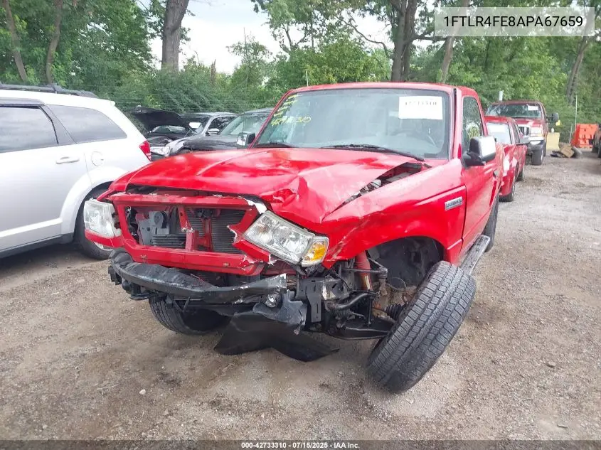 2010 Ford Ranger Sport/Xlt VIN: 1FTLR4FE8APA67659 Lot: 42733310