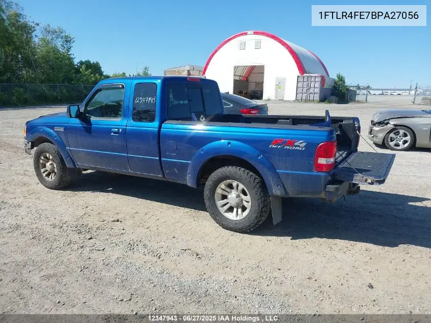 2011 Ford Ranger Sport VIN: 1FTLR4FE7BPA27056 Lot: 12347943