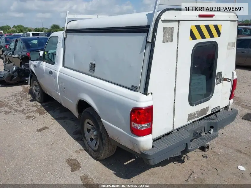 2011 Ford Ranger VIN: 1FTKR1AD2BPA98691 Lot: 42746989