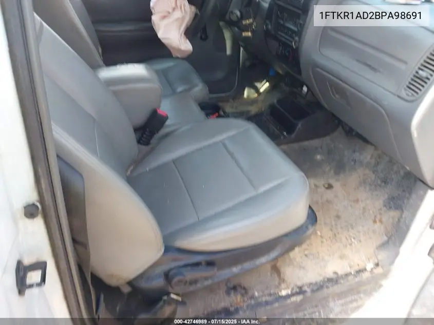 2011 Ford Ranger VIN: 1FTKR1AD2BPA98691 Lot: 42746989