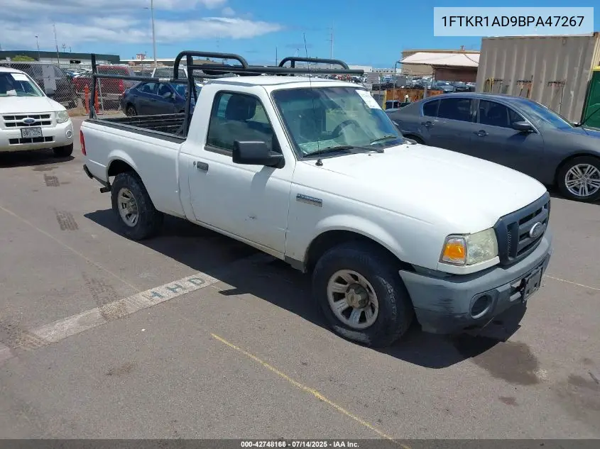 2011 Ford Ranger Xl VIN: 1FTKR1AD9BPA47267 Lot: 42748166