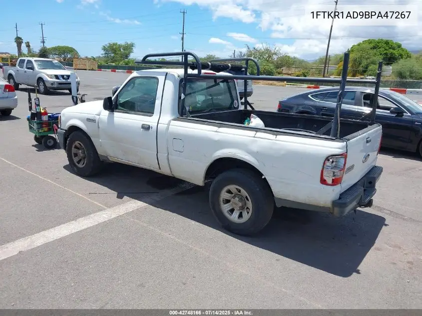 2011 Ford Ranger Xl VIN: 1FTKR1AD9BPA47267 Lot: 42748166