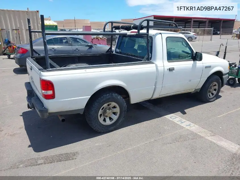 2011 Ford Ranger Xl VIN: 1FTKR1AD9BPA47267 Lot: 42748166