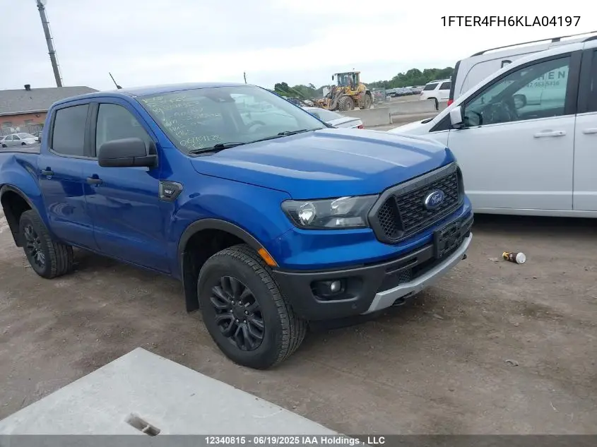 1fter4fh6kla04197 1FTER4FH6KLA04197 2019 Ford Ranger Xlt