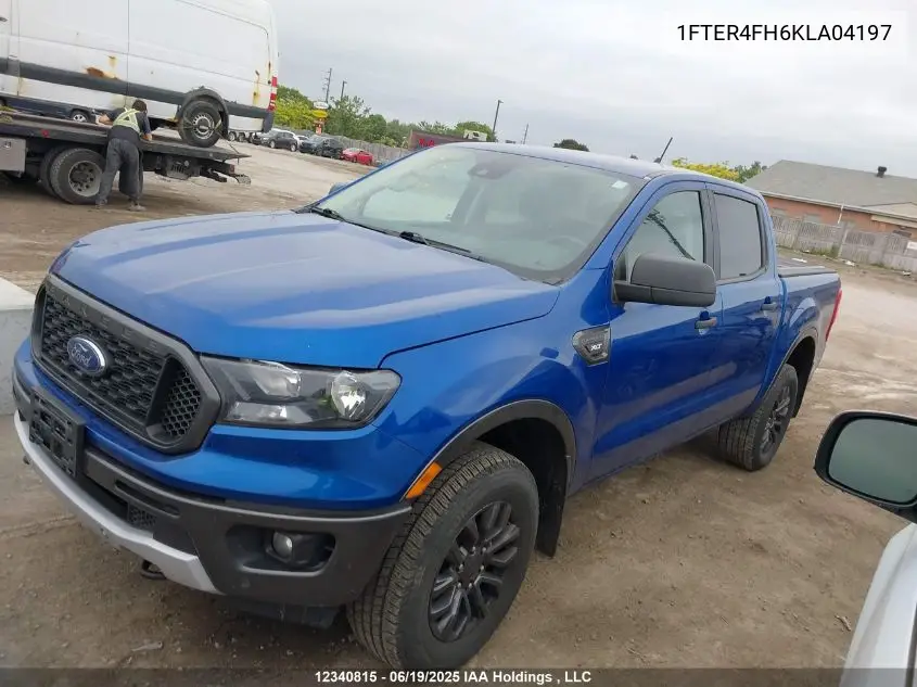 1fter4fh6kla04197 1FTER4FH6KLA04197 2019 Ford Ranger Xlt