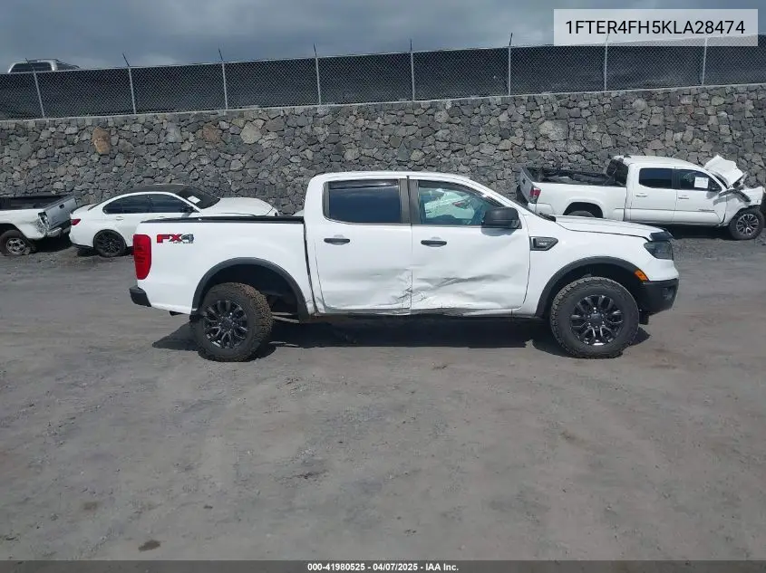 2019 Ford Ranger Xlt VIN: 1FTER4FH5KLA28474 Lot: 41980525