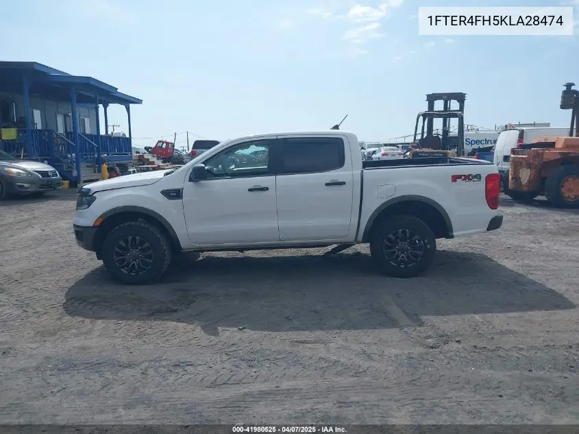 2019 Ford Ranger Xlt VIN: 1FTER4FH5KLA28474 Lot: 41980525