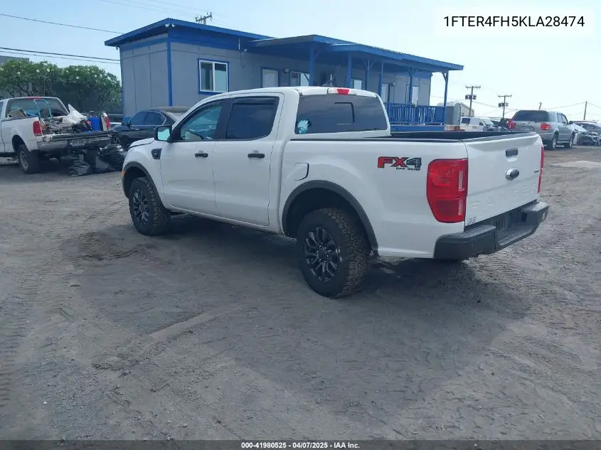 2019 Ford Ranger Xlt VIN: 1FTER4FH5KLA28474 Lot: 41980525