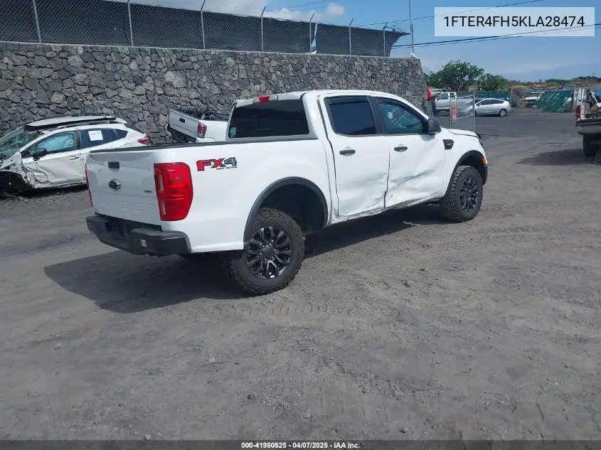 2019 Ford Ranger Xlt VIN: 1FTER4FH5KLA28474 Lot: 41980525