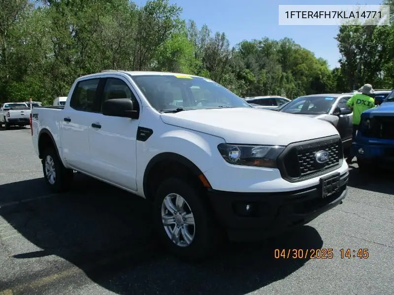 2019 Ford Ranger Xl/Xlt/Lariat VIN: 1FTER4FH7KLA14771 Lot: 42271611
