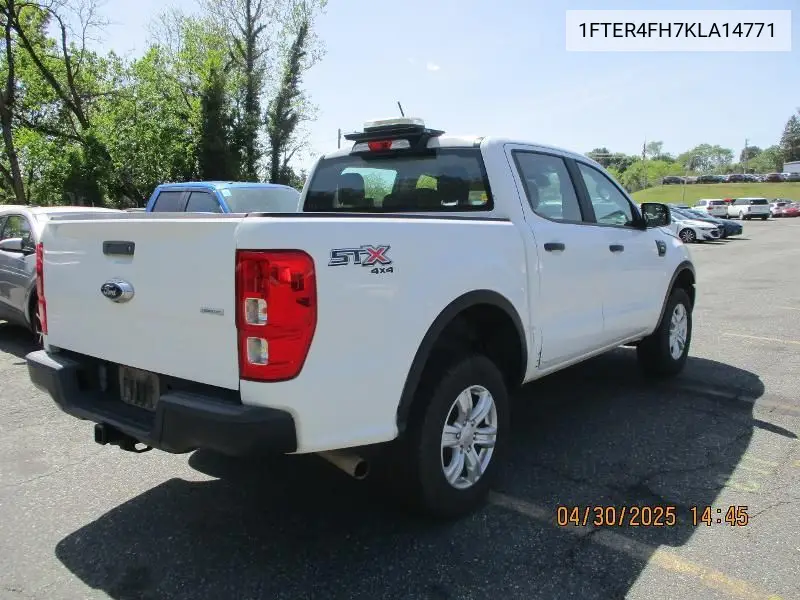 2019 Ford Ranger Xl/Xlt/Lariat VIN: 1FTER4FH7KLA14771 Lot: 42271611
