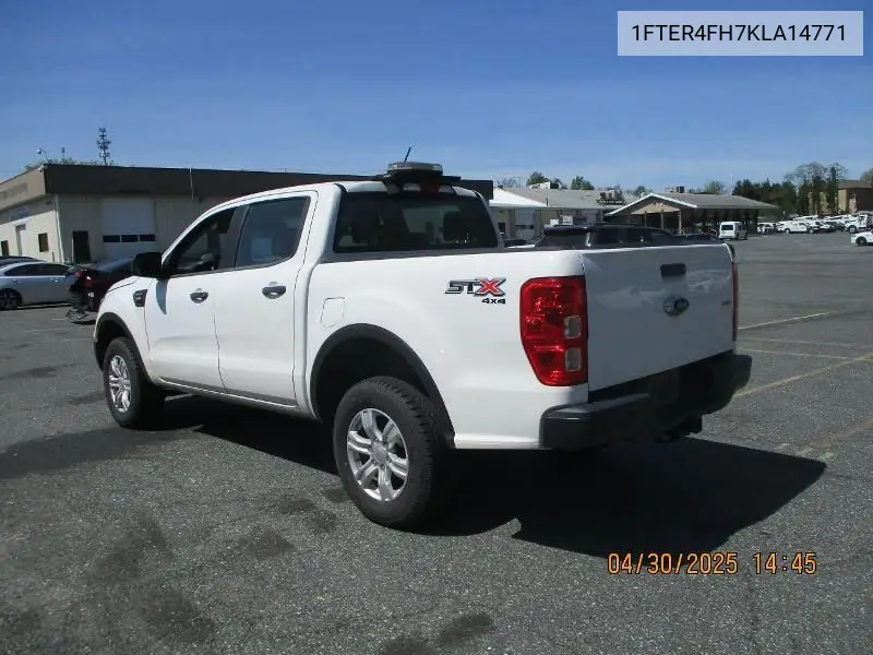 2019 Ford Ranger Xl/Xlt/Lariat VIN: 1FTER4FH7KLA14771 Lot: 42271611