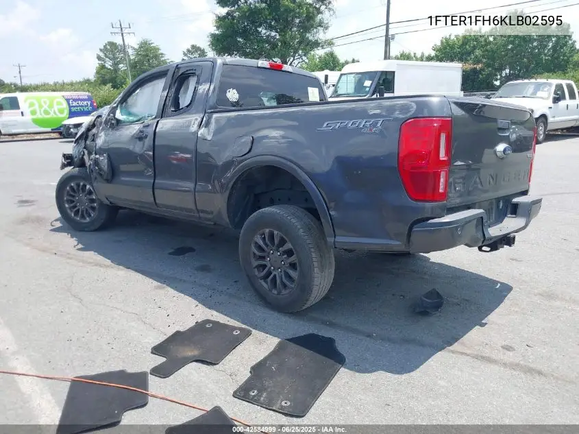 2019 Ford Ranger Xlt VIN: 1FTER1FH6KLB02595 Lot: 42584999