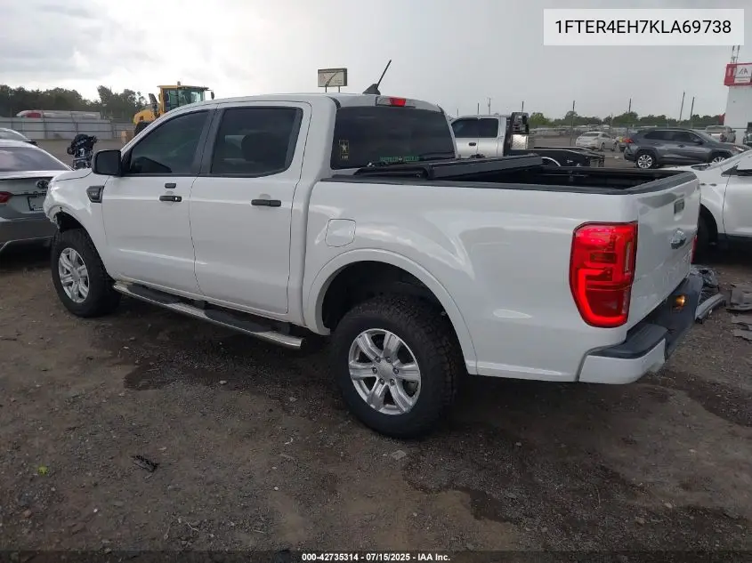 2019 Ford Ranger Xlt VIN: 1FTER4EH7KLA69738 Lot: 42735314