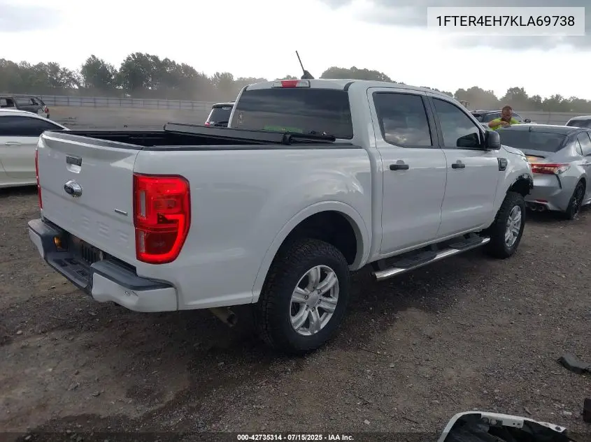 2019 Ford Ranger Xlt VIN: 1FTER4EH7KLA69738 Lot: 42735314