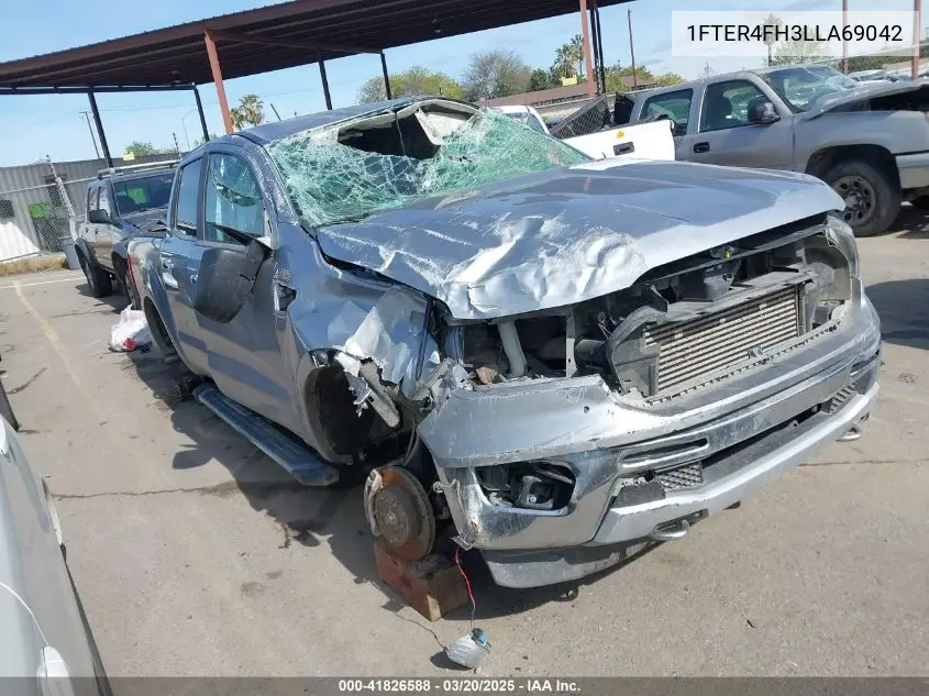 2020 Ford Ranger Xlt VIN: 1FTER4FH3LLA69042 Lot: 41826588
