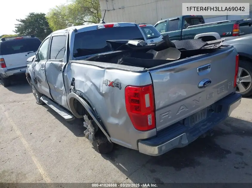 2020 Ford Ranger Xlt VIN: 1FTER4FH3LLA69042 Lot: 41826588