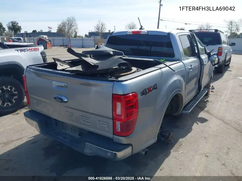 2020 Ford Ranger Xlt VIN: 1FTER4FH3LLA69042 Lot: 41826588