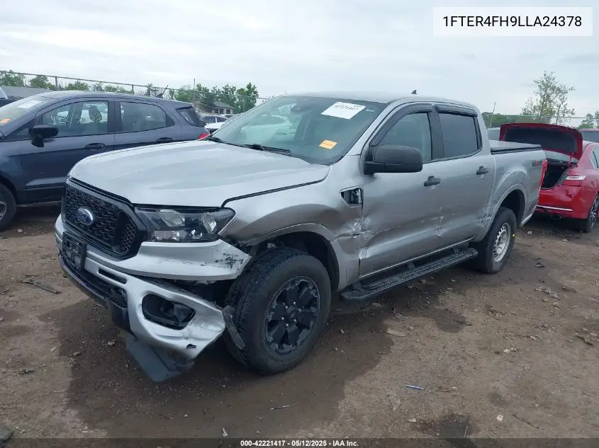 2020 Ford Ranger Xlt VIN: 1FTER4FH9LLA24378 Lot: 42221417