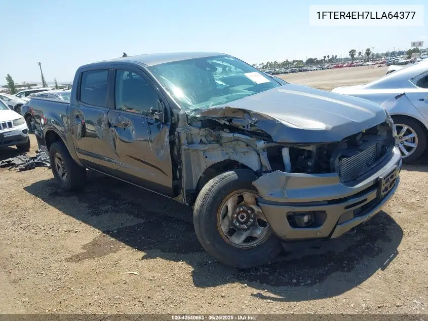 2020 Ford Ranger Lariat VIN: 1FTER4EH7LLA64377 Lot: 42540663