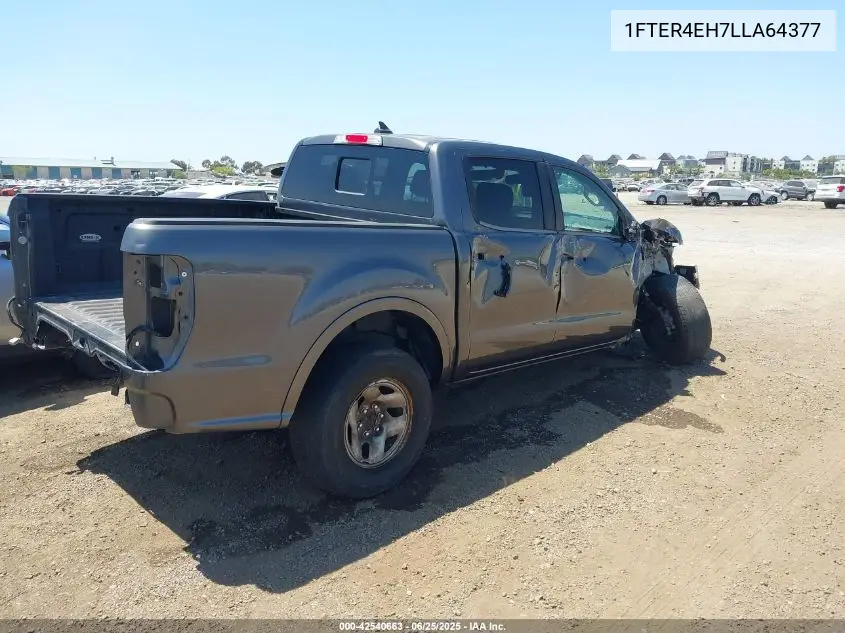 2020 Ford Ranger Lariat VIN: 1FTER4EH7LLA64377 Lot: 42540663