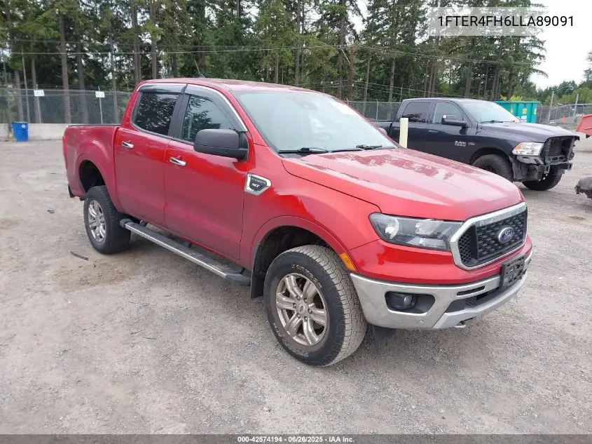 2020 Ford Ranger Xlt VIN: 1FTER4FH6LLA89091 Lot: 42574194